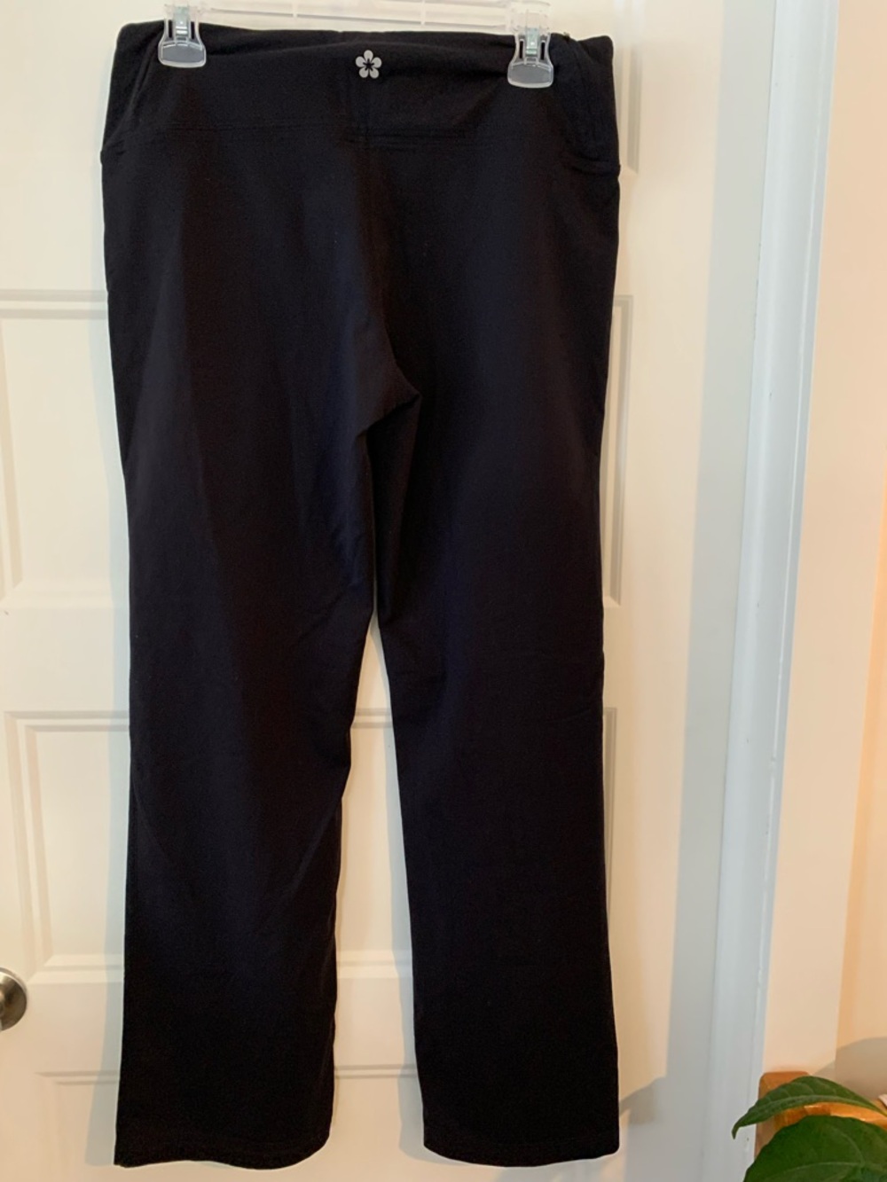 Tuff Athletics , women's Classic Black Wide-Leg Yoga Pants - Picture 3 of 3